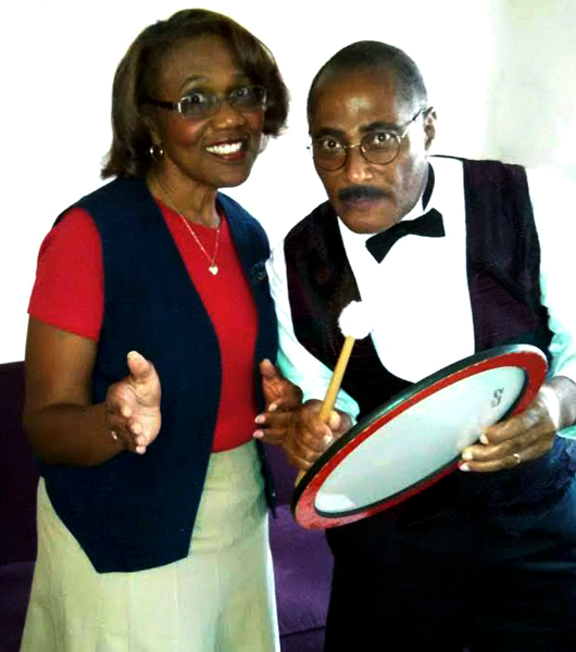 Jackie and Papa Wright Storytelling with Drum